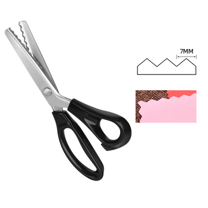 🔥✂️ Foarfecă zimțată pentru țesături, disponibilă în 5 dimensiuni