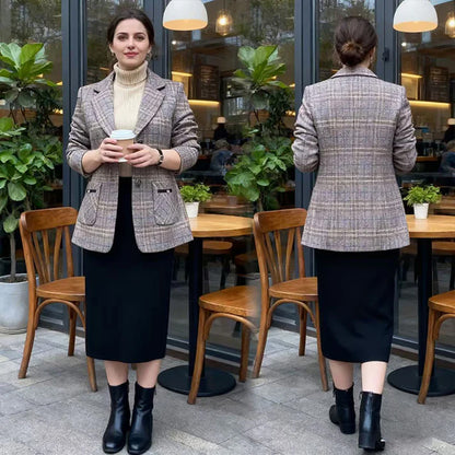 【Kúp 1, získaš 1 zadarmo】✨🧥【M-4XL】Nový jeseňsko-zimný kabát pre ženy s dodatočnou vĺkninou