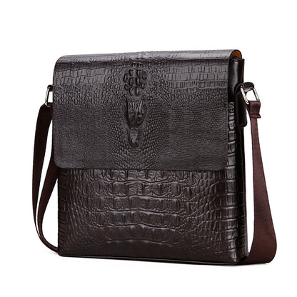 💼【Reducere 50%】🐊 Îmbunătățiți-vă drumul cu această geantă de umăr elegantă din piele naturală de crocodil.