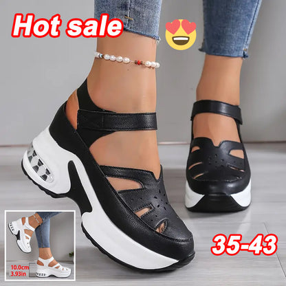 【35-43】Sandale sport casual noi pentru femei, cu talpă groasă și confortabilă, respirabile și cu partea superioară goală