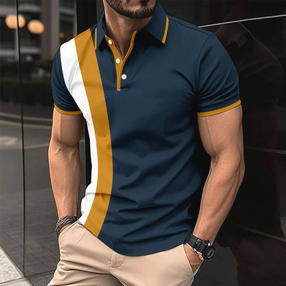 【S-6XL】Tricou/polo din bumbac pentru bărbați, mărimi mari