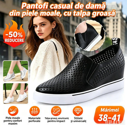 🔥【34-41】🔥 Pantofi casual de vară pentru femei, noi, pentru sezonul 2026, din piele moale și cu talpă tip platformă.