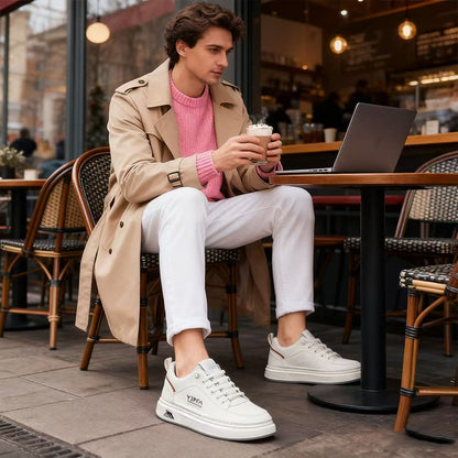 🔥✨【39-44】2025 Професионални мъжки равни кожени дишащи обувки