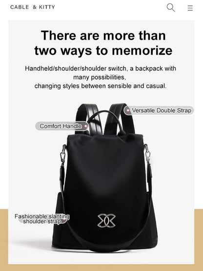 Geantă de umăr ușoară, multifuncțională, antifurt, din pânză Oxford 3831795