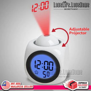 【Descuento de invierno del 50 %】⏰ Reloj proyector multifuncional — proyecta la hora, alarma, temperatura y clima en la pared o el techo