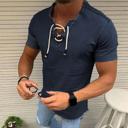 🤠【40-110kg✨】👔Cămașă bărbătească din denim, material elastic, mărimi mari disponibile ✅️Plată la livrare