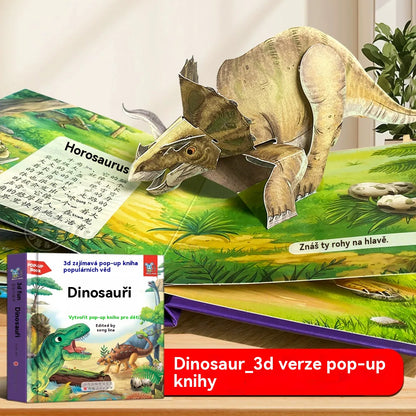 【Kupte 2, dostanete 2 zadarmo】4 kusy 🎁🎁 3D kniha s vyskakovacím oknem a zvieratami