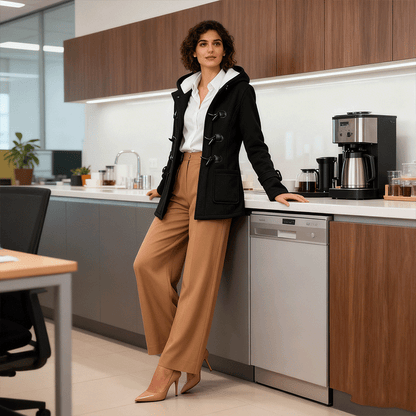 🔥【30% de descuento por pieza】🔥 Abrigo largo con capucha para mujer, cálido