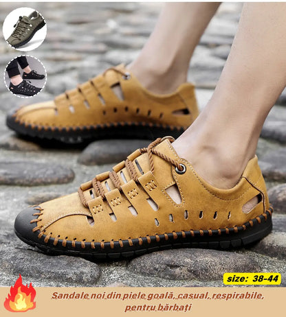 【38-44】😍Sandale noi din piele goală, casual, respirabile, pentru bărbați