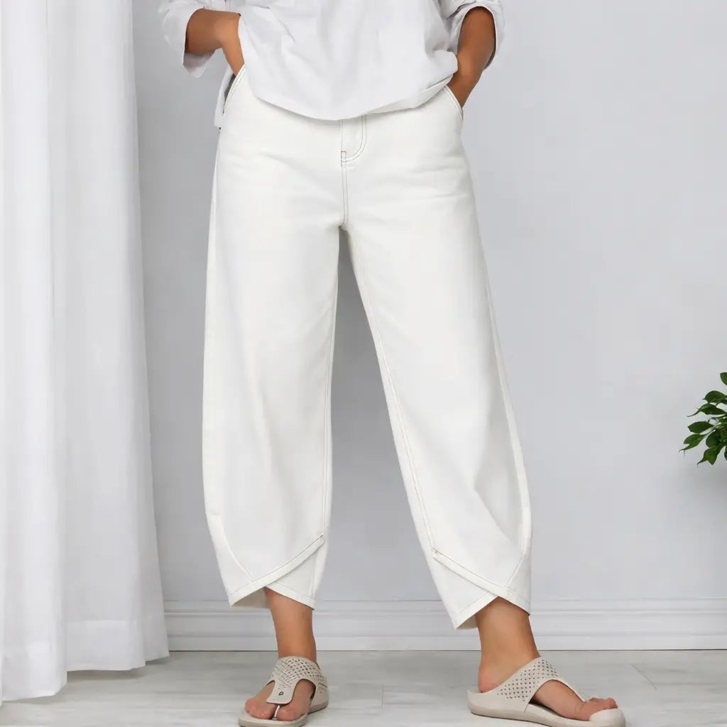 👖【Denim îmbunătățit, moale și respirabil】 blugi largi  casual la modă