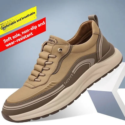 【⚡Reducere de 50% pentru o perioadă limitată】🔥[39-45]Pantofi sport din piele rezistentă la apă și murdărie, cu talpă moale pentru confort maxim