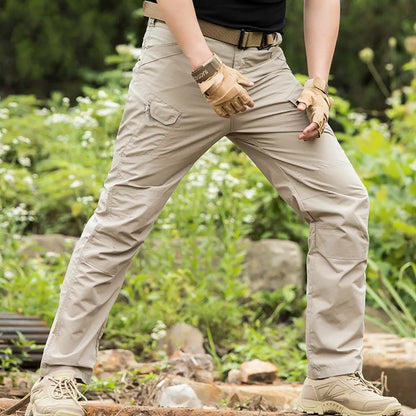 🔥Bestseller🔥【S-5XL】Pantaloni tactici cargo pentru bărbați, cu model camuflaj și buzunare
