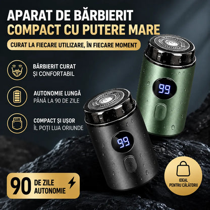 🔥Ofertă specială: 50% REDUCERE🔥 Mini aparat de ras electric puternic pentru bărbați, cu afișaj digital