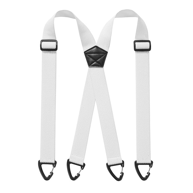 Bretele Reglabile pentru Bărbați în Formă de X, Cu Clipsuri Metalice Puternice, Stil Clasic și Elastic pentru Pantaloni