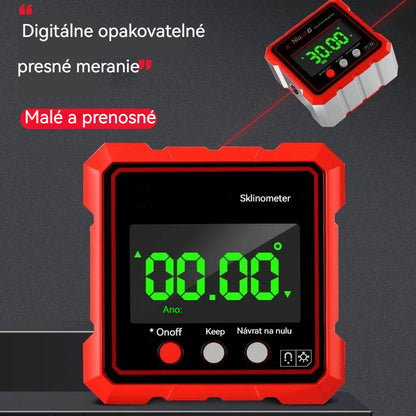 ⚡🔋 Nabíjateľný magnetický elektronický vodováha — meria sklon za sekundy