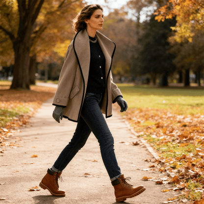 🥰【S-5XL】Nuevo abrigo de peluche multicolor de otoño-invierno, con gorro, cuello amplio y cuello Peter Pan