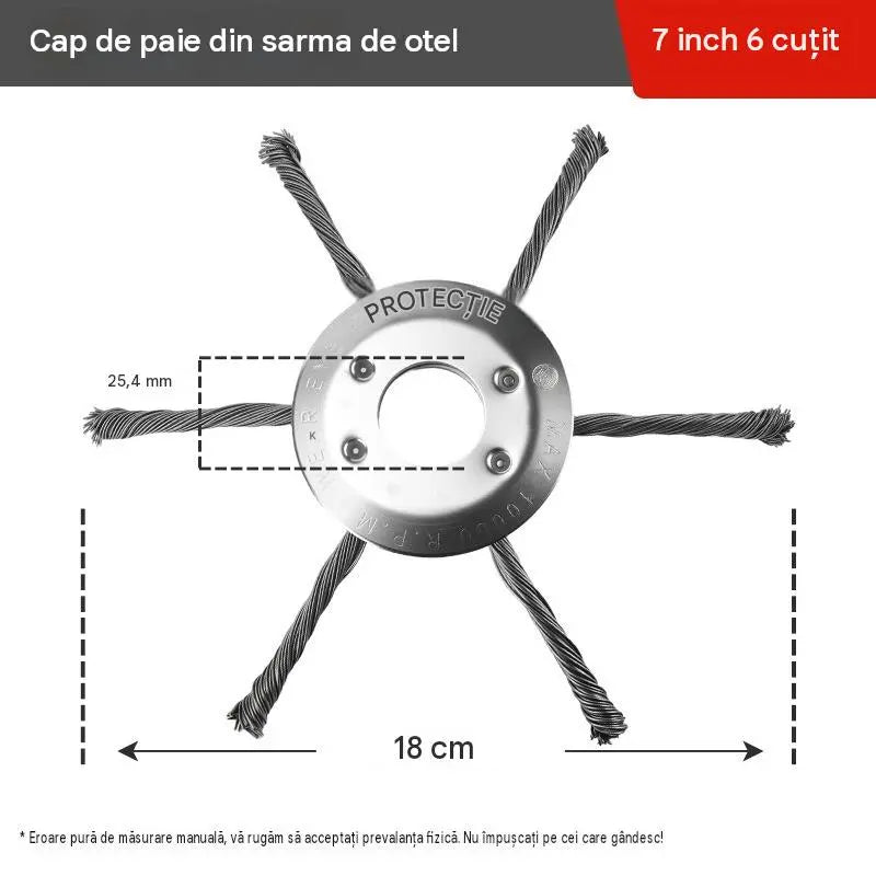 🧰🔥Ofertă specială finală【Cumperi 1 și primești 1 gratis】🔥Cap de tăiere din sârmă de oțel pentru motocoasă