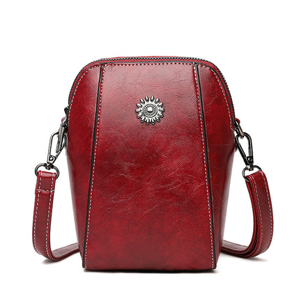 🔥👜 [Ofertă pe timp limitat] 💖 Noua geantă de umăr mini, multifuncțională și elegantă, din piele naturală (colecția 2026) — Compactă și rafinată