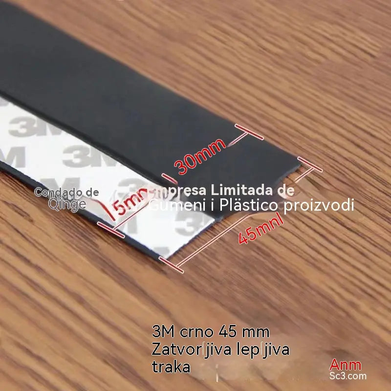 🚪【5M】Bandă de etanșare din PVC pentru uși – protecție împotriva prafului și curentului de aer