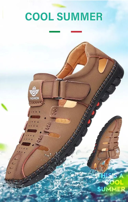 🔥🔥【38-44】2024 vară nou respirabil gol bărbați pantofi casual, talpă moale🔥3663657