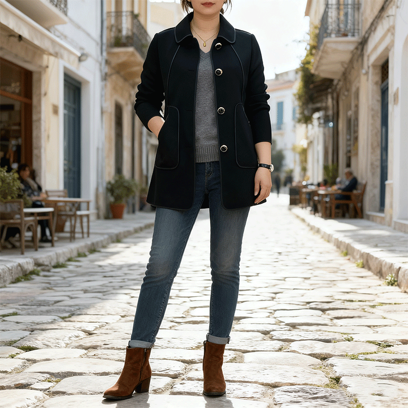 Πολovična τιμή για περιορισμένο χρόνο 🎊【Μεγέθη M-4XL】Νέο μοντέλο του 2025: μοντέλο μονόχρωμο κάμπα με γαλλιάνου