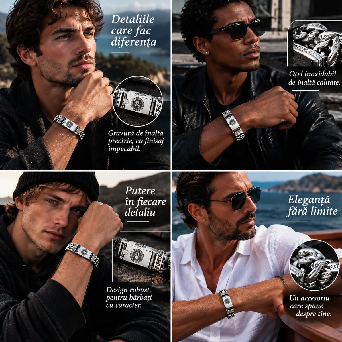 ⌚🕉️ Brățară retro pentru bărbați, cu simbol al păcii și mantra din șase silabe, design personalizat și plin de semnificație