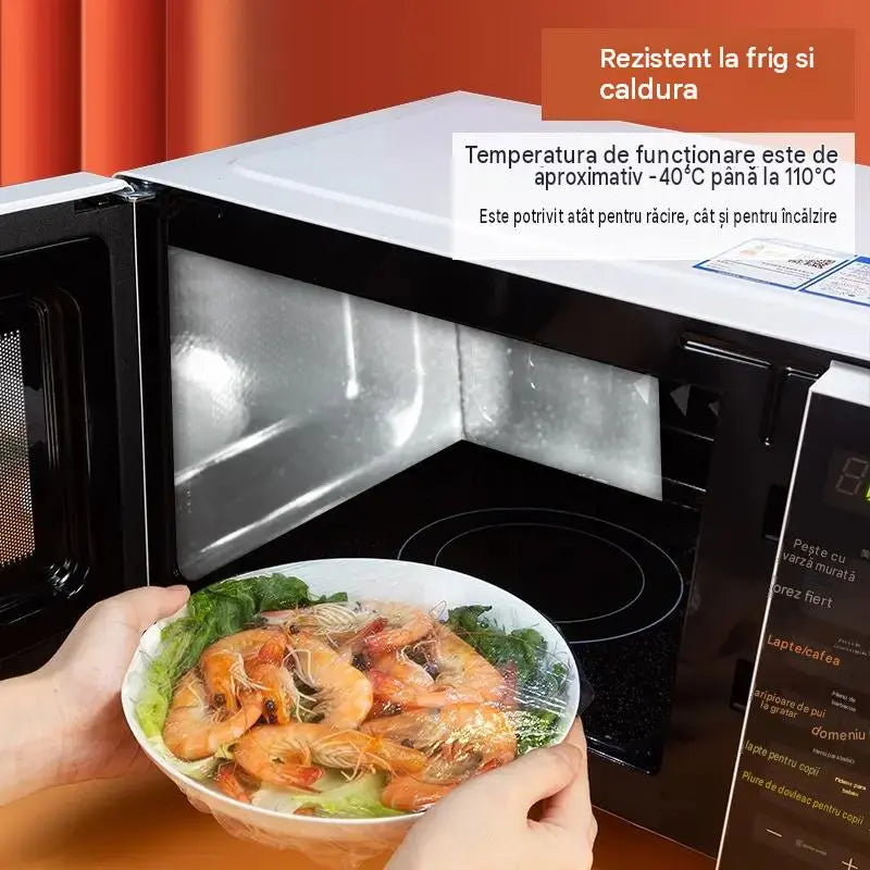🔥📢📢 ACUM CU 50% REDUCERE! ⏰ (Pachet multiplu de 100 bucăți) capace elastice pentru alimente