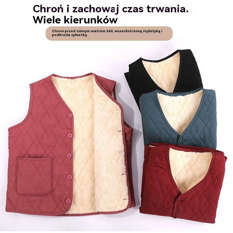 【🔥Kup jeden, a drugi dostaniesz gratis】🔥Nowa, cienka i ciepła kamizelka bez rękawów na jesień i zimę
