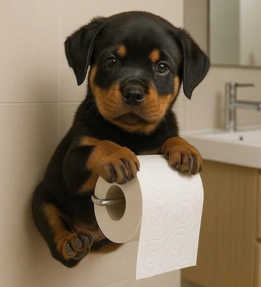 🐕🐕【Cumpără unul, primești unul gratuit】Suport hârtie igienică drăguț cu tematică de cățeluș