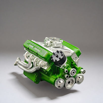 【Купи едно вземи едно】【Мини V8 двигател】Модел на бензинов двигател, DIY комплект за сглобяване на малък V8 двигател, механичен комплект за възрастни