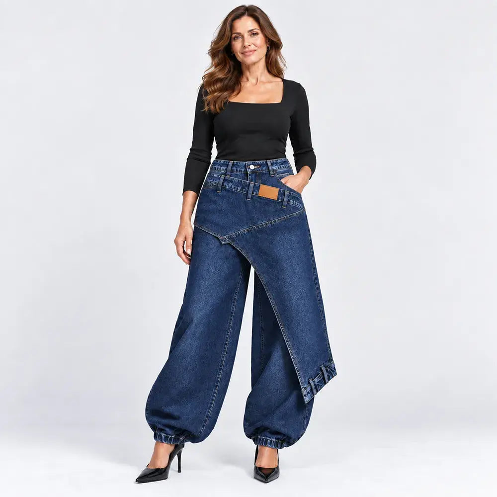 👖【XS-3XL】Blugi cu croială largă – stilați și confortabili ✨💞