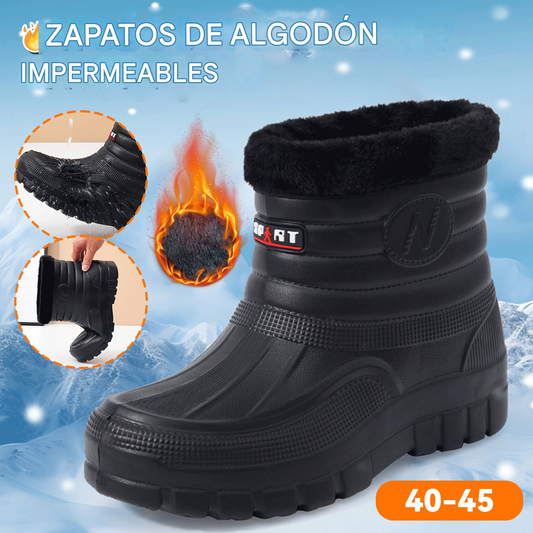 ♥️♥️【Nuevo】Zapatos de exterior cálidos e impermeables y botas de nieve forradas de felpa