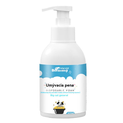 Espuma desodorante suave a base de plantas para mascotas, champú para mascotas