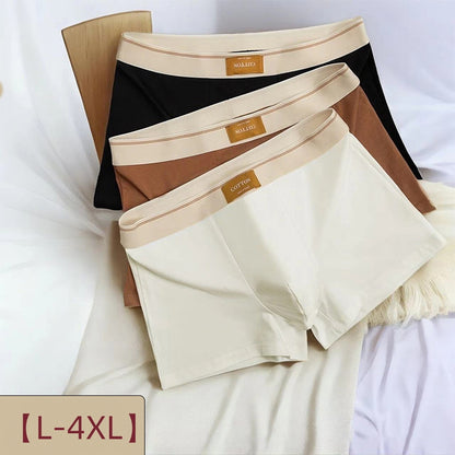 【Oferta limitată cu reducere de 50%】【L-4XL】Noi slipuri pentru bărbați din bumbac de culoare uniformă✅ Din material pur bumbac ✅ Permite aerisirea și este confortabil