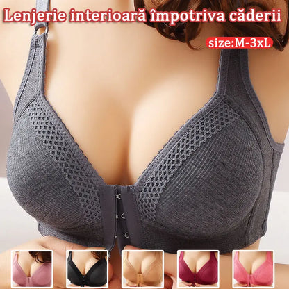 💥【Pachet de 5】Sutien push-up de înaltă calitate, fără cusături, la modă și sexy, previne căderea