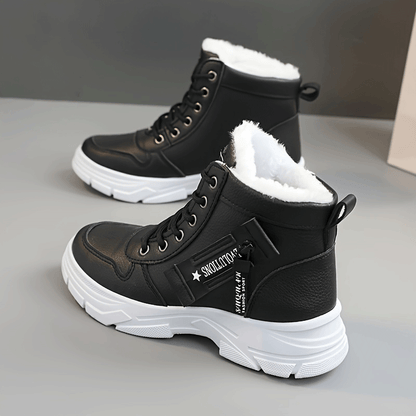 🔥【50% ΕΠΙΣΚΕΨΗ】🥰🥰【35-45 ΜΕΓΕΘΗ】Γυναικεία χιονόποδαρια χειμώνα με φερμουάρ πλευρά