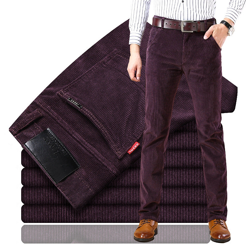 🏆 Best-seller 【-50% reducere 🔥🔥】Pantaloni clasici din reiat pentru bărbați