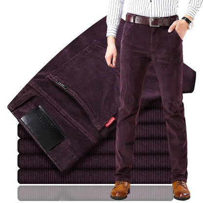 🏆 Best-seller 【-50% reducere 🔥🔥】Pantaloni clasici din reiat pentru bărbați