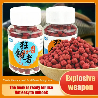 🎣【Captură rapidă】🔥【Cumperi 2 sticle, primești 2 gratis – 4 sticle în total】Pelete de momeală cu proteine animale proaspete