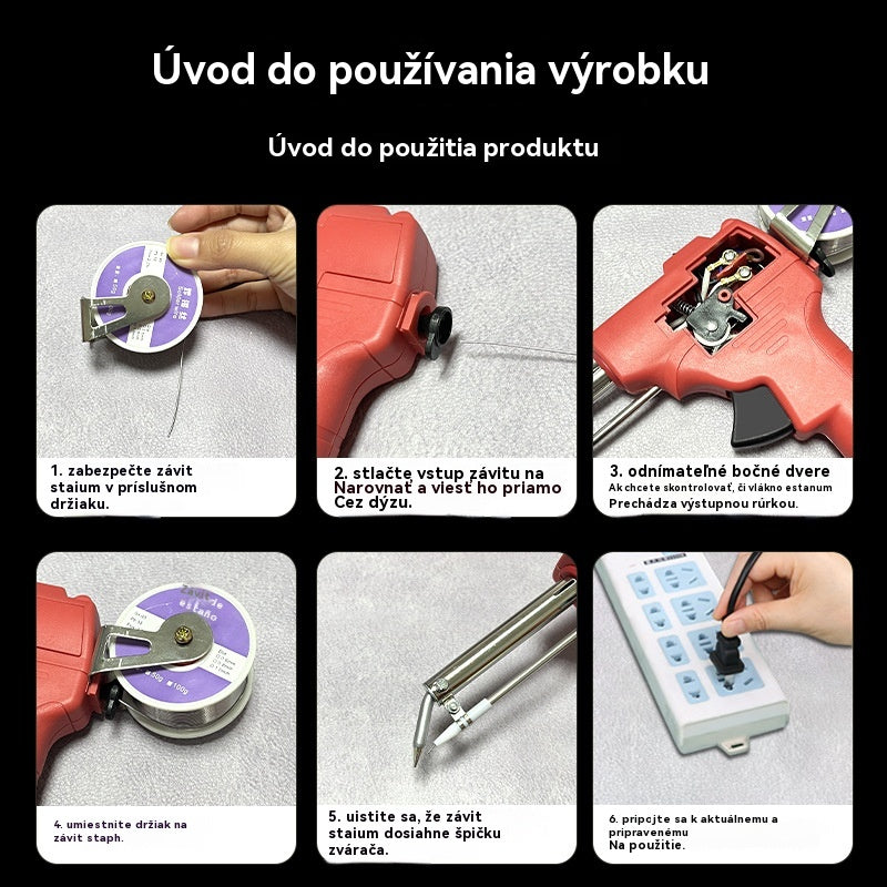 🔥40% zľava —— nízka cena na obmedzený čas🔥🔩Ručný elektrický pájačný pištoľ, automatický set na spájanie✅