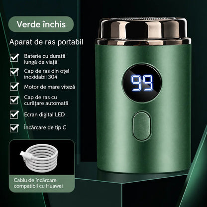 🔥Ofertă specială: 50% REDUCERE🔥 Mini aparat de ras electric puternic pentru bărbați, cu afișaj digital