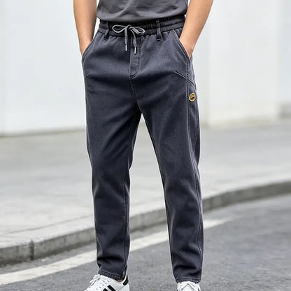 👖【mărimi mari M-6XL】pantaloni casual la modă, cu croială dreaptă și elasticitate ridicată