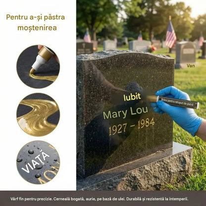 【Cumperi 1, primești 1 GRATIS】🖍️ Marker rezistent la apă și decolorare, pentru repararea și refacerea inscripțiilor de pe plăci de piatră