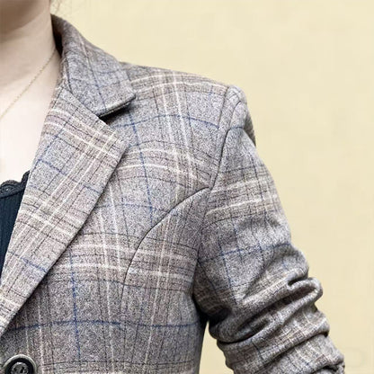 【Купете 1, вземете 1 безплатно】✨🧥【M-4XL】Ново есенно-зимно яке с ревери за жени