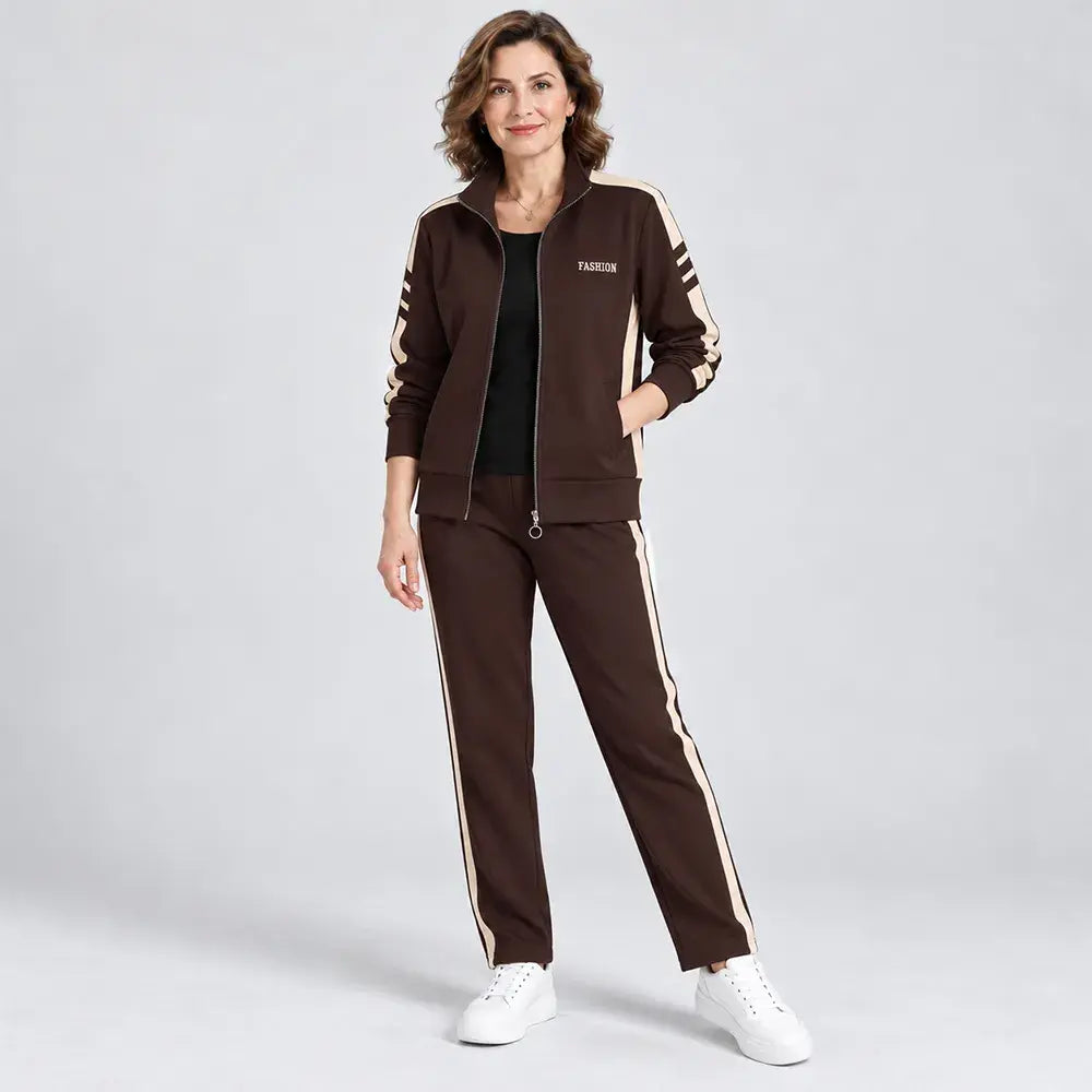 🔥【Jachetă + pantaloni】😍 Nou set sport casual pentru toamnă/iarnă