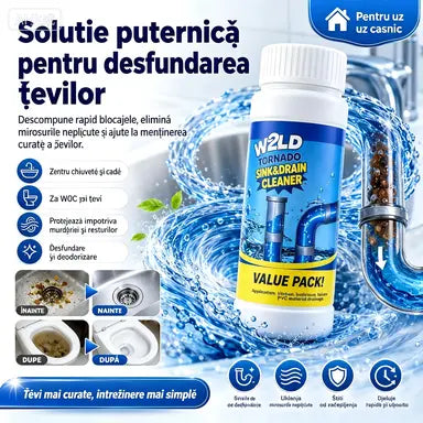 🛁💦【Cumpără 1, primești 1 gratuit】🌟Soluție pentru curățarea chiuvetei și a scurgerilor: Spumă de înaltă densitate, fabricată din extracte și enzime care se descompun.