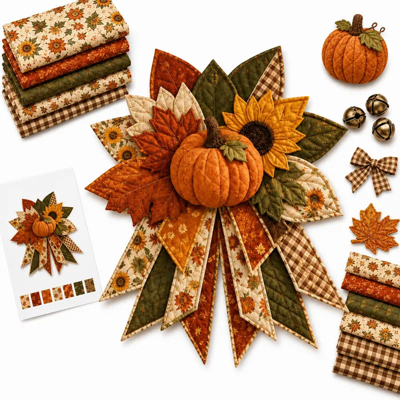 🎇🎄Kit de cusut pentru decor de ușă, cu design de Crăciun matlasat (7 modele)