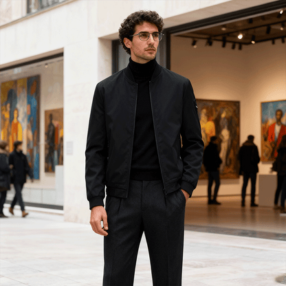 💥💥💥Último día, mitad de precio: chaqueta abrigada de un solo color para hombres para otoño/invierno