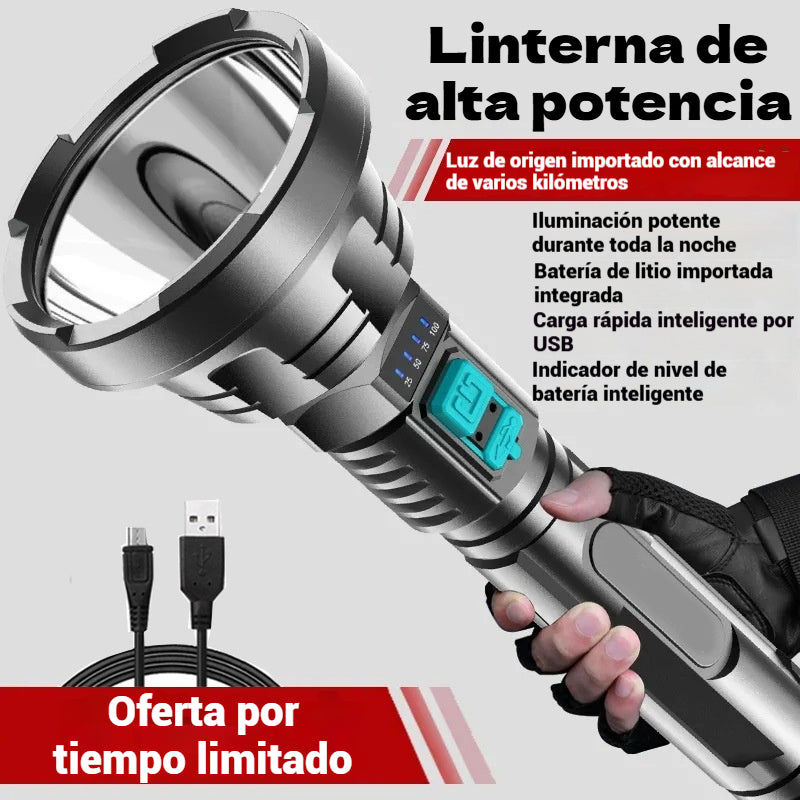 🔦💡Alcance extra largo🔥🔦Linterna de alta potencia para exteriores. ¡Bienvenido a nuestra tienda! ¡100% autenticidad garantizada!