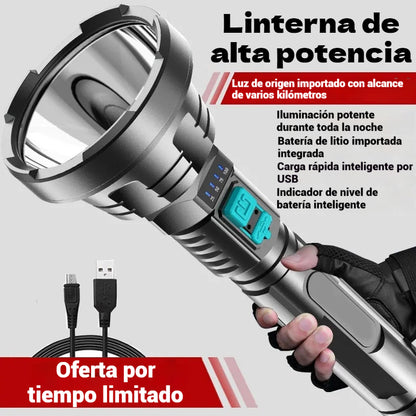 🔦💡Alcance extra largo🔥🔦Linterna de alta potencia para exteriores. ¡Bienvenido a nuestra tienda! ¡100% autenticidad garantizada!